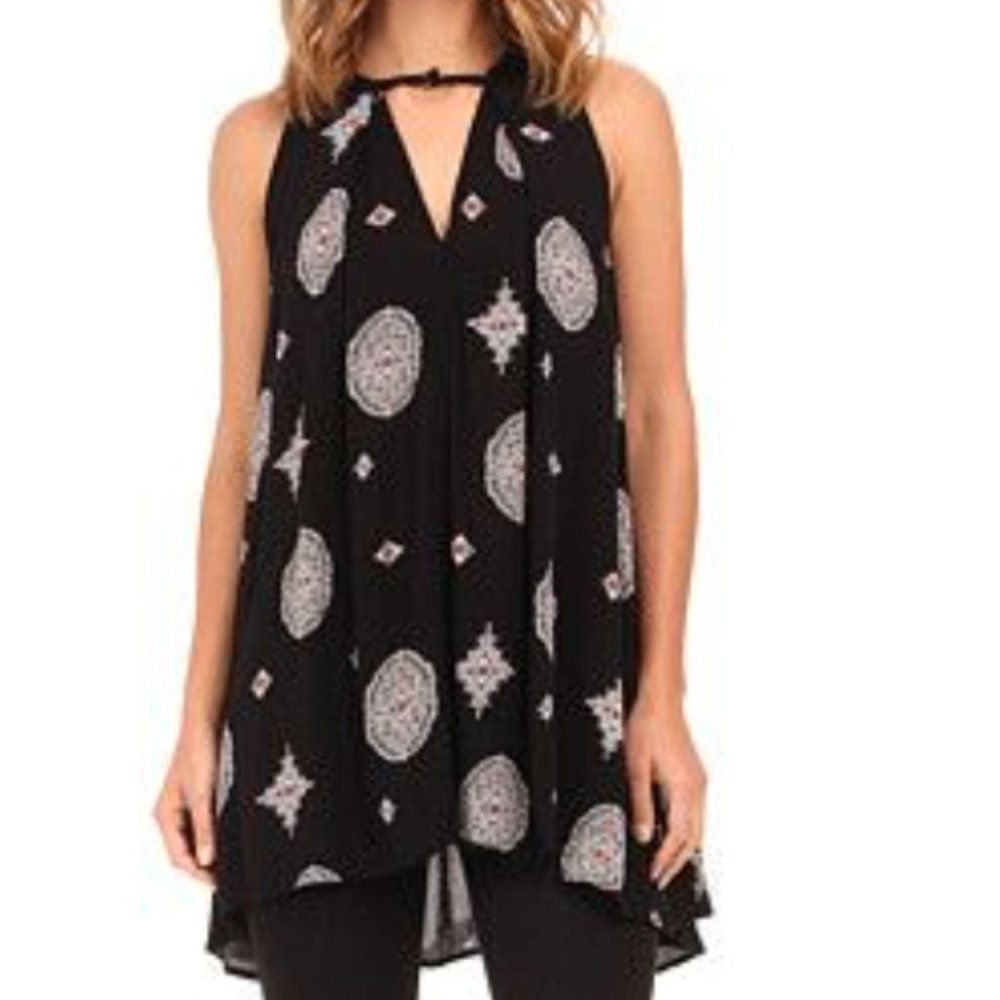 Free People Tree Swing Sleeveless Tunic XS